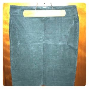 J crew corduroy pencil skirt - dark teal